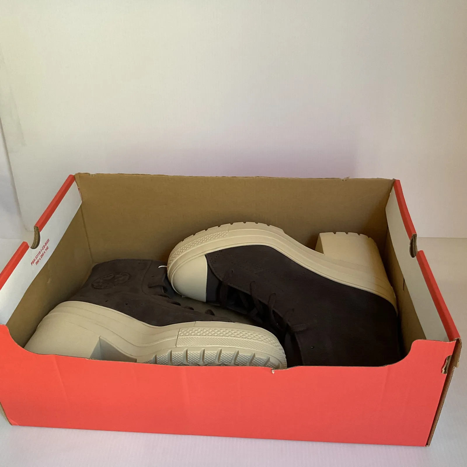 Converse  Chuck Taylor Platform Heel Boots Nubuck Brown “Fresh Brew”  W 8.5 NIB - Image 13