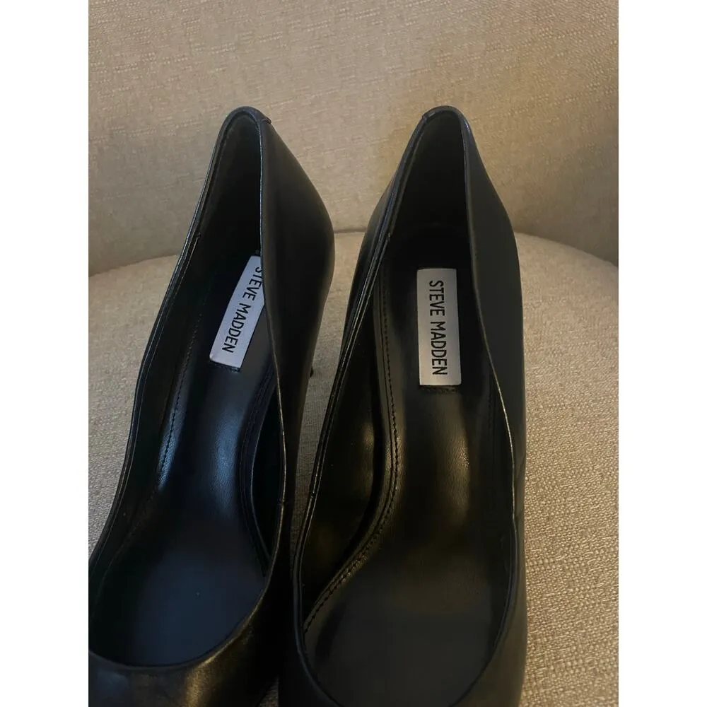 Steve Madden Classic black pumps,  S84 - Image 4