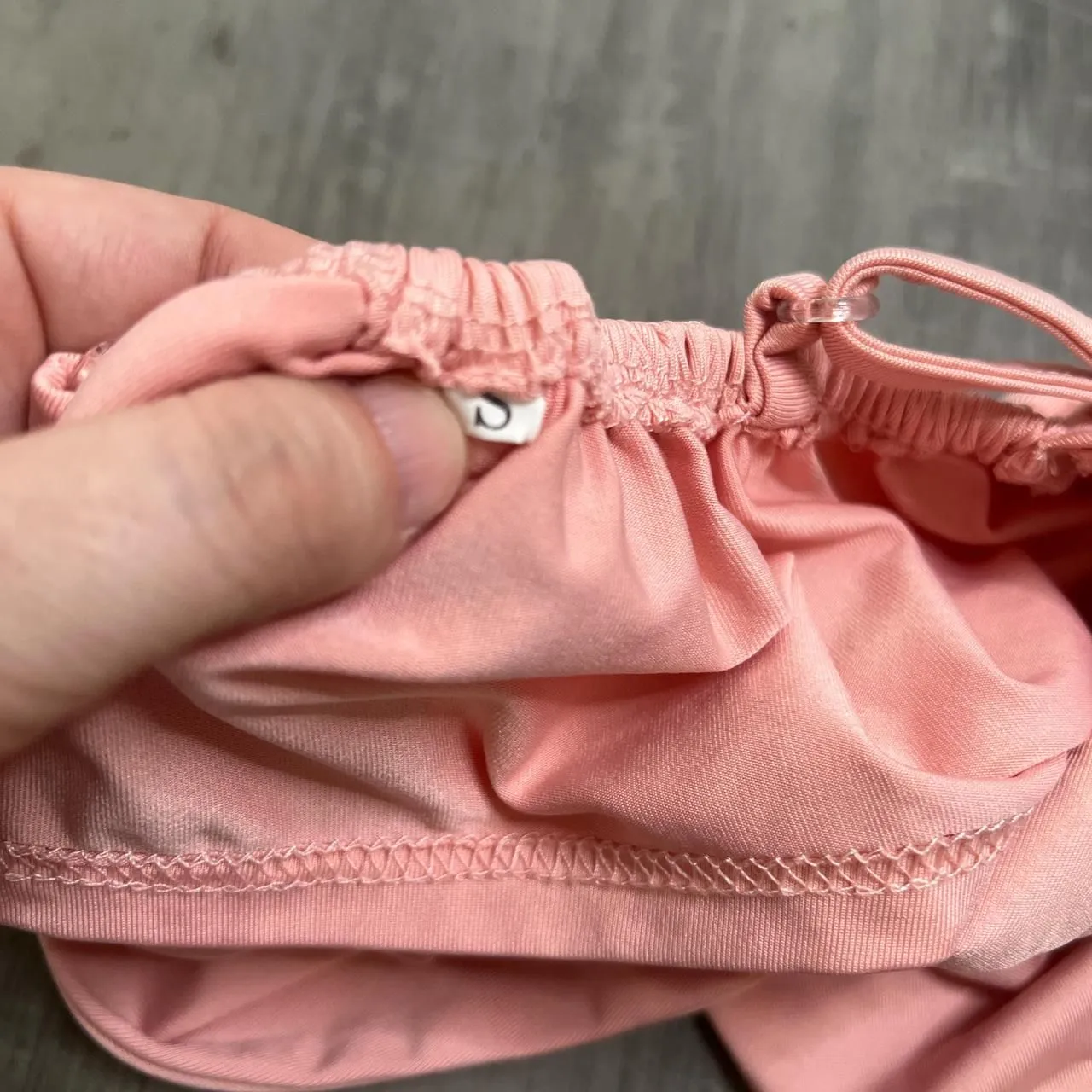 Knot Front Cropped Tank Top Pink Size Small - Image 3