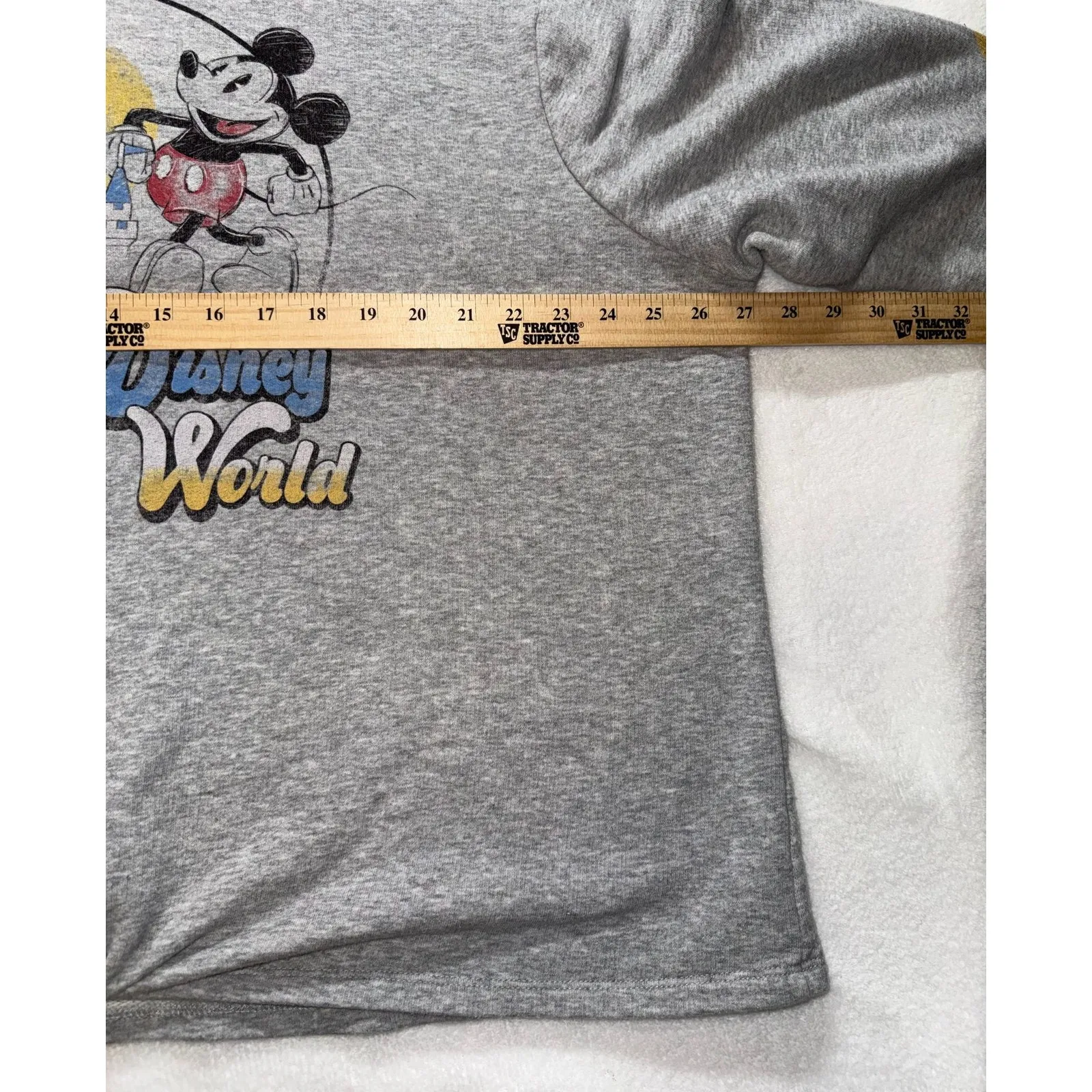 Disney Parks Mickey Mouse Walt Disney World Hoodie 2X Grey Tie - Image 5