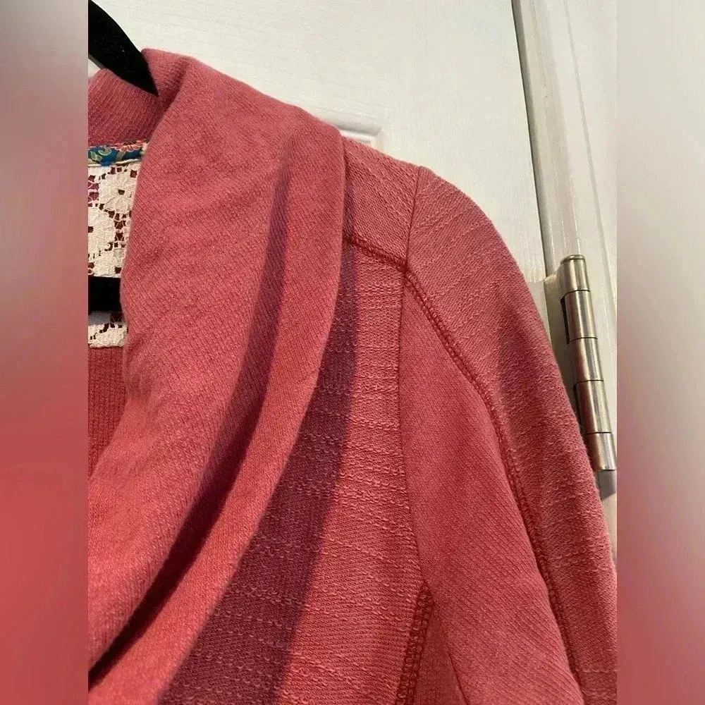 Saturday Sunday Anthropologie Rose Pink Cowl Neck Long Sleeve Dress Size S - Image 7