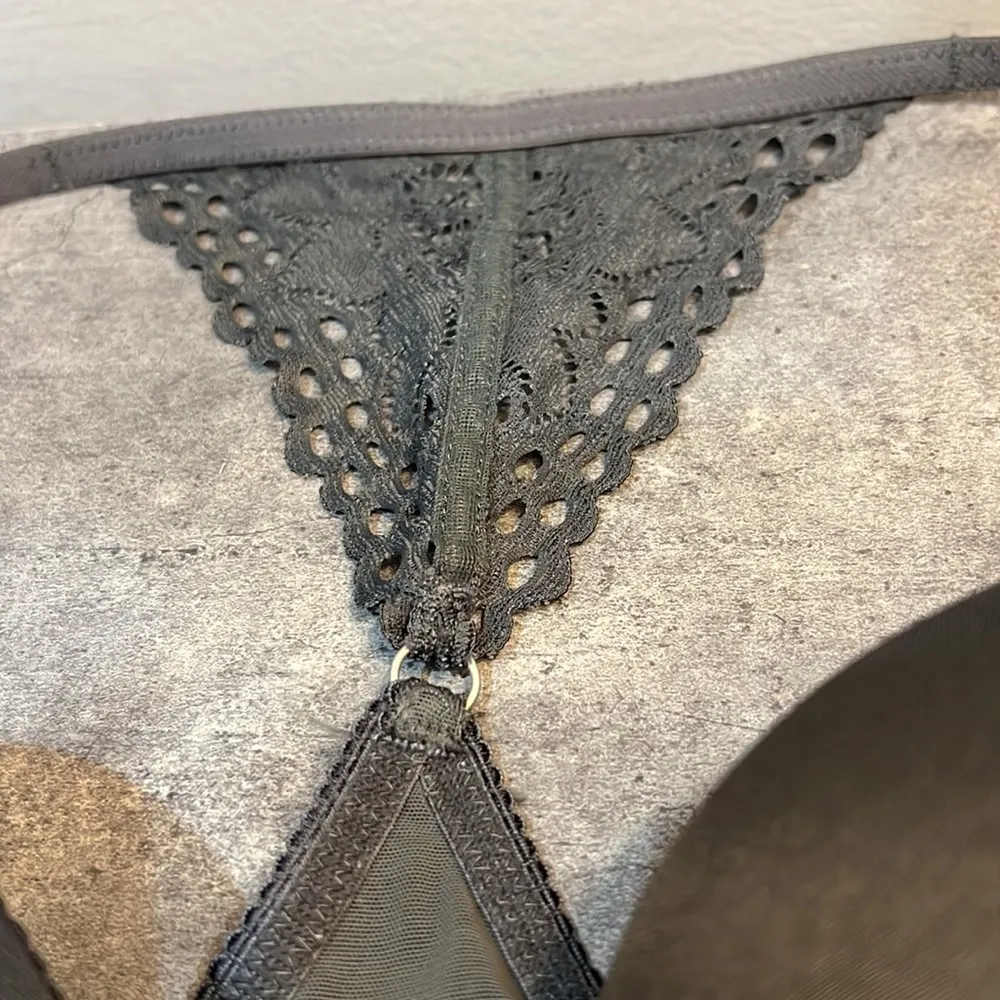 Aerie Gray Lace Bra 34C - Image 5