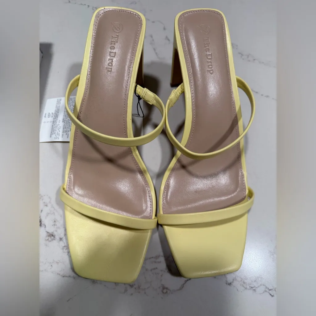 NEW Yellow The Drop Avery Heels Shoes 12 - Image 3