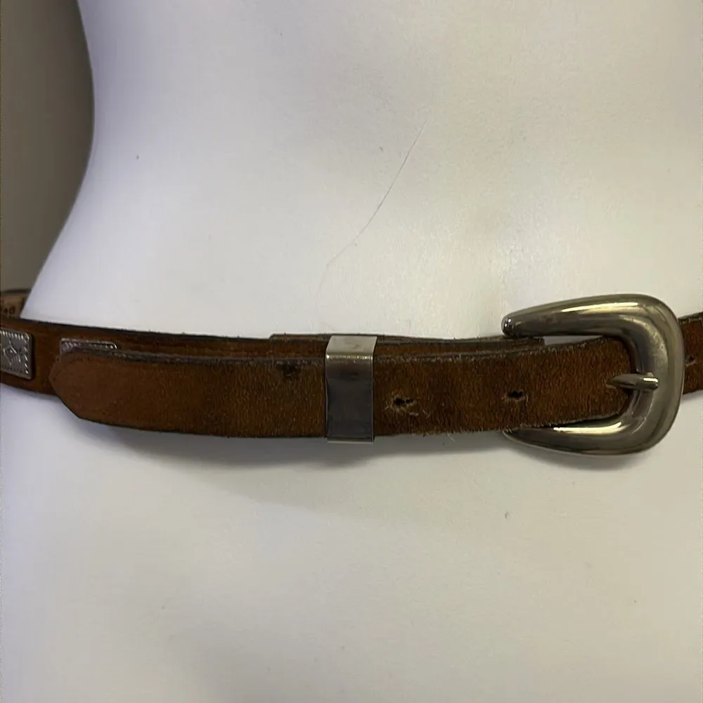 Brazos Joe Belt Co. Nocana, Texas, USA Thin Concho Belt Silver - Image 5