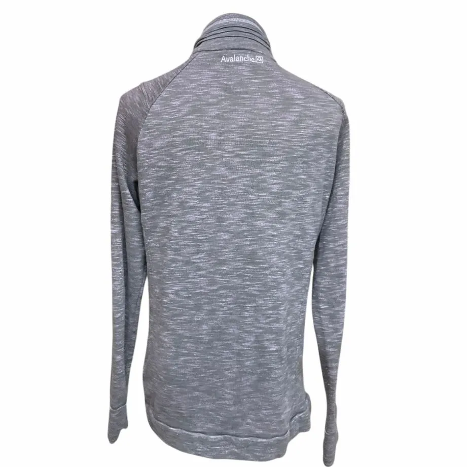 Avalanche Women's Snap Neck Pullover Sweatshirt Sz L/G Thumbholes Outdoor - Image 7