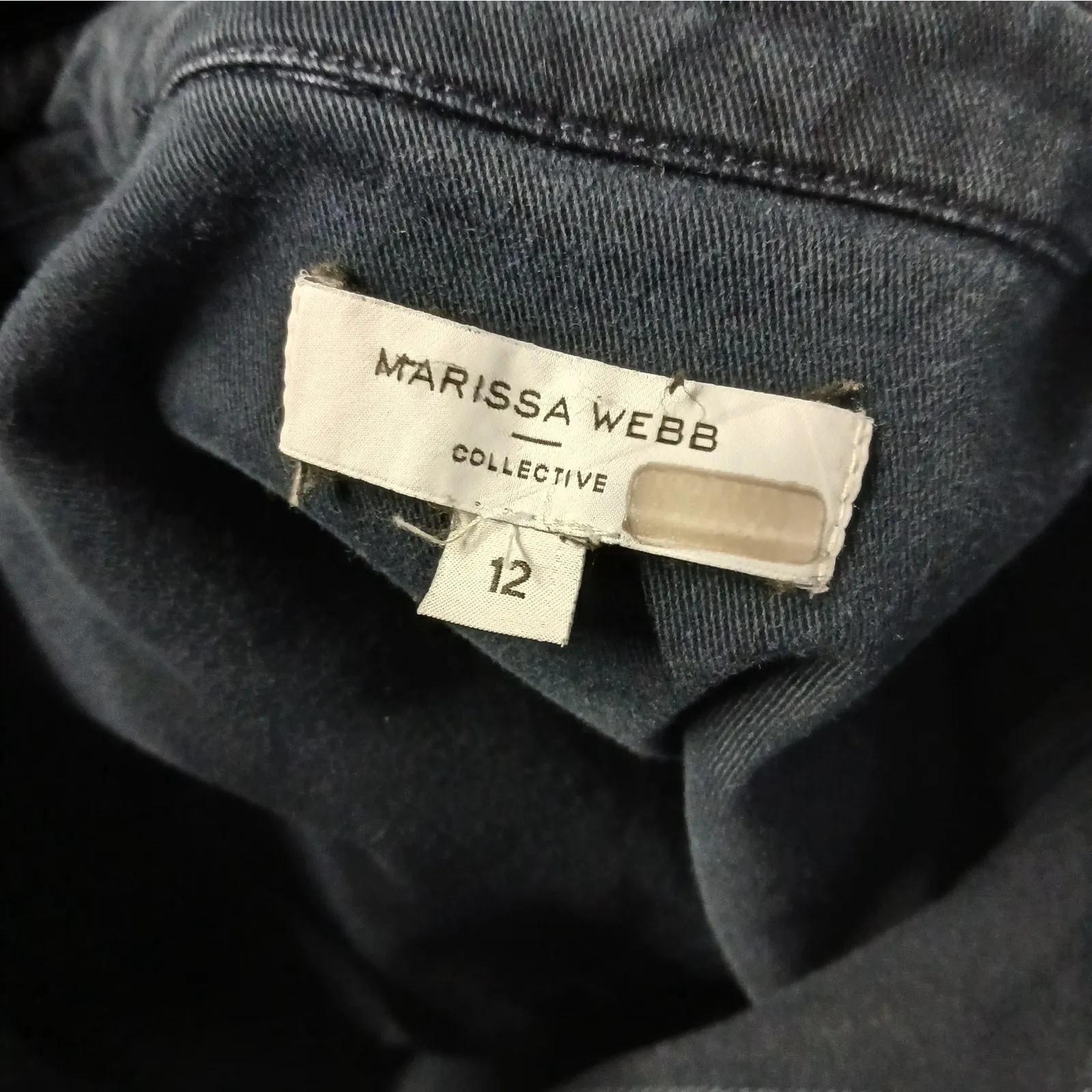 Marissa Webb Womens Dress Size 12 Navy Shirt Dress Quiet Luxury Coastal Cowgirl Blue - Image 5