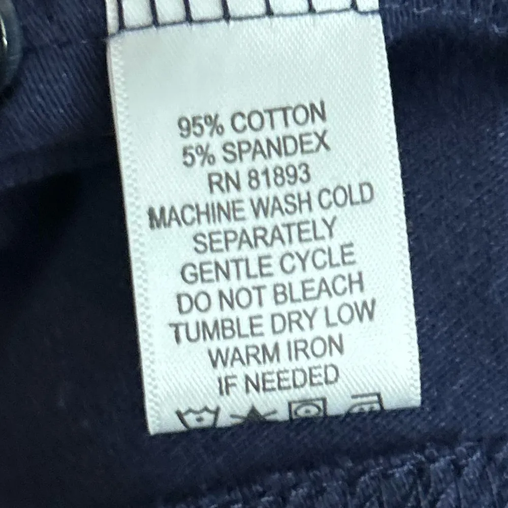 Women’s Denim & Co. Navy Blue Stretch Pique Short Sleeve Polo Dress Size Large - Image 10