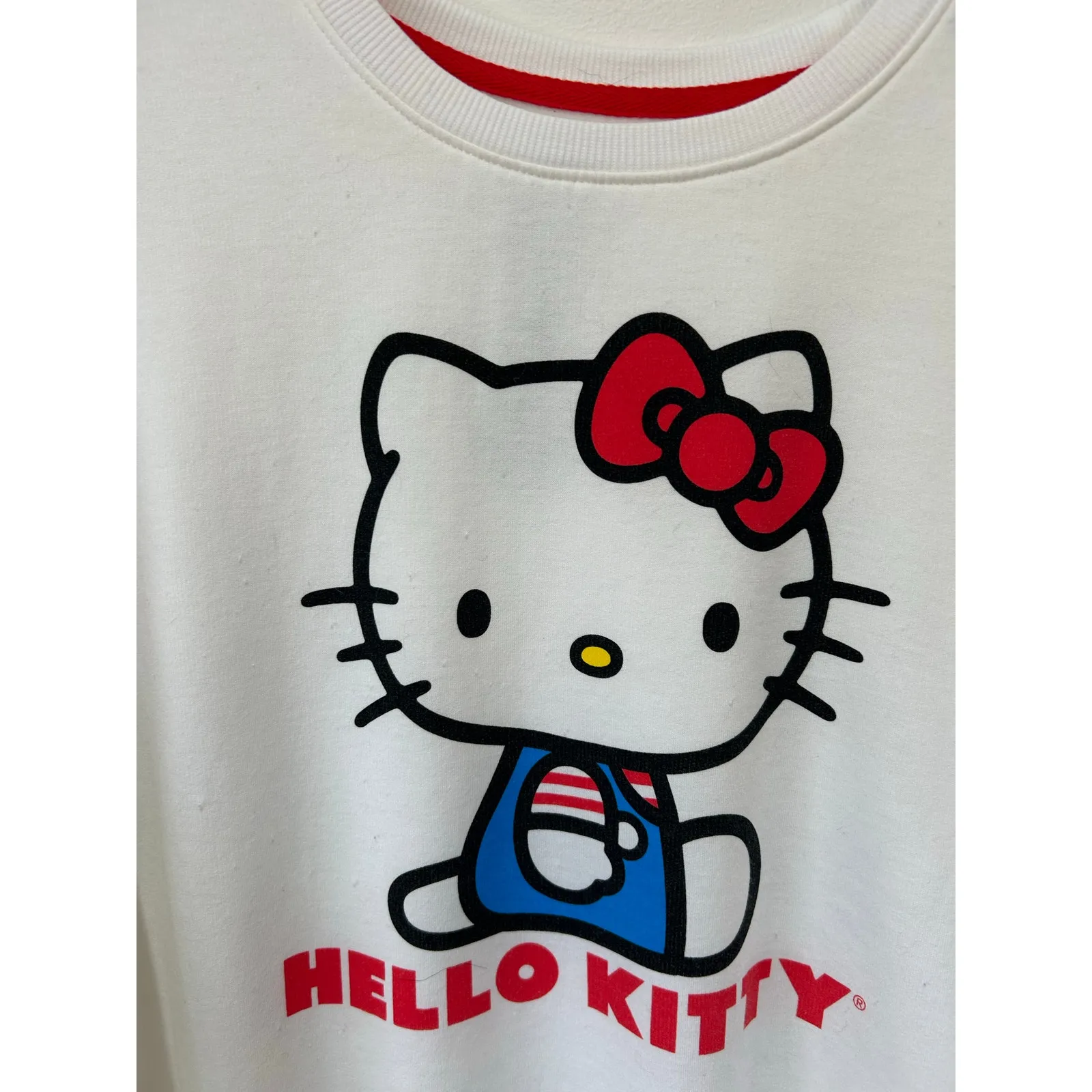 Hello Kitty white crewneck sweatshirt womens S - Image 7