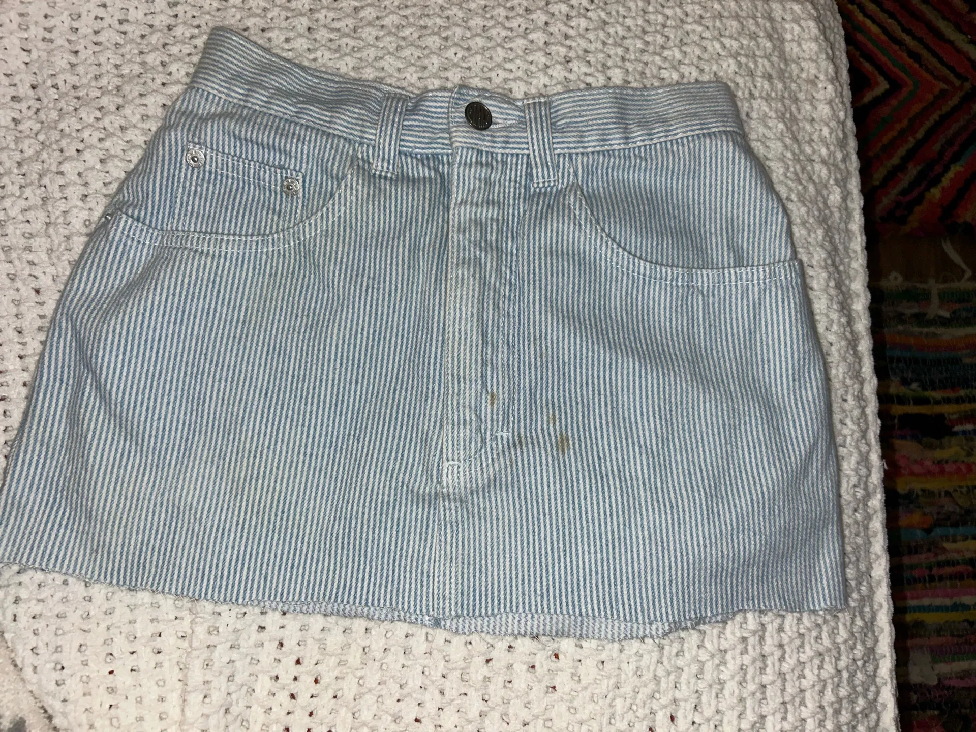 Jean mini skirt Blue Size 2 - Image 3