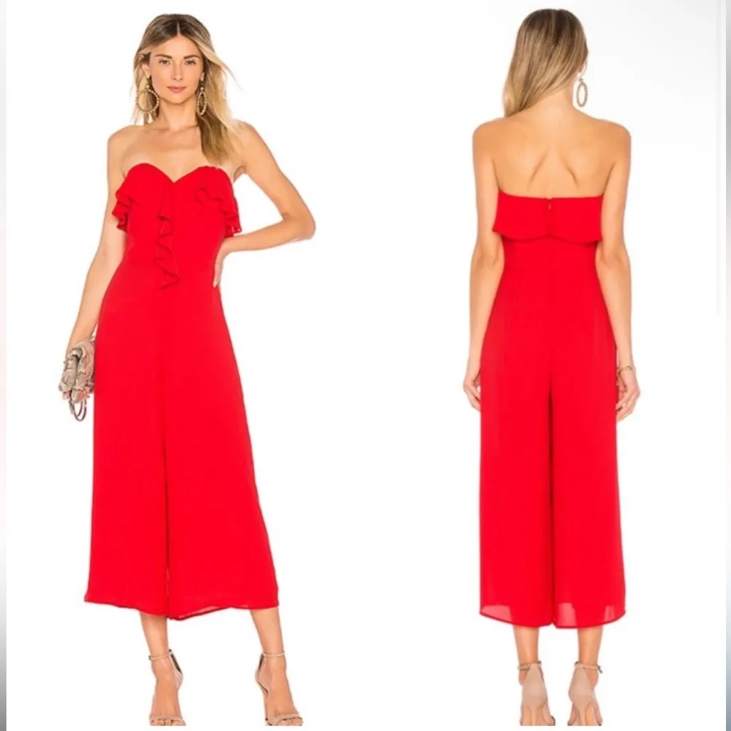 Amanda Uprichard Matisse‎ sweetheart neck ruffle jumpsuit - Image 2