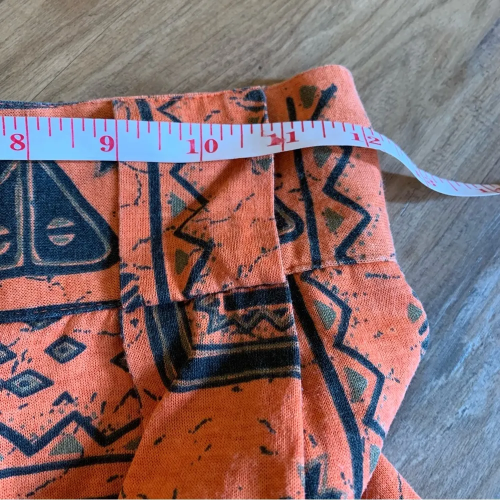 Vintage Womens Palazzo Party Pants African Wide Leg Capri Union Made Size 24 0 - Image 5