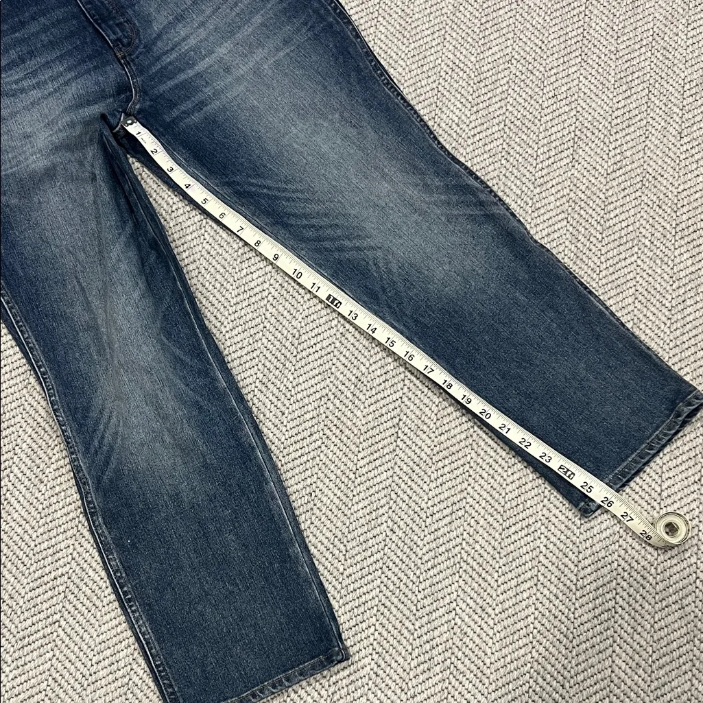 White House Black Market Dark Blue Straight Jeans - Image 6