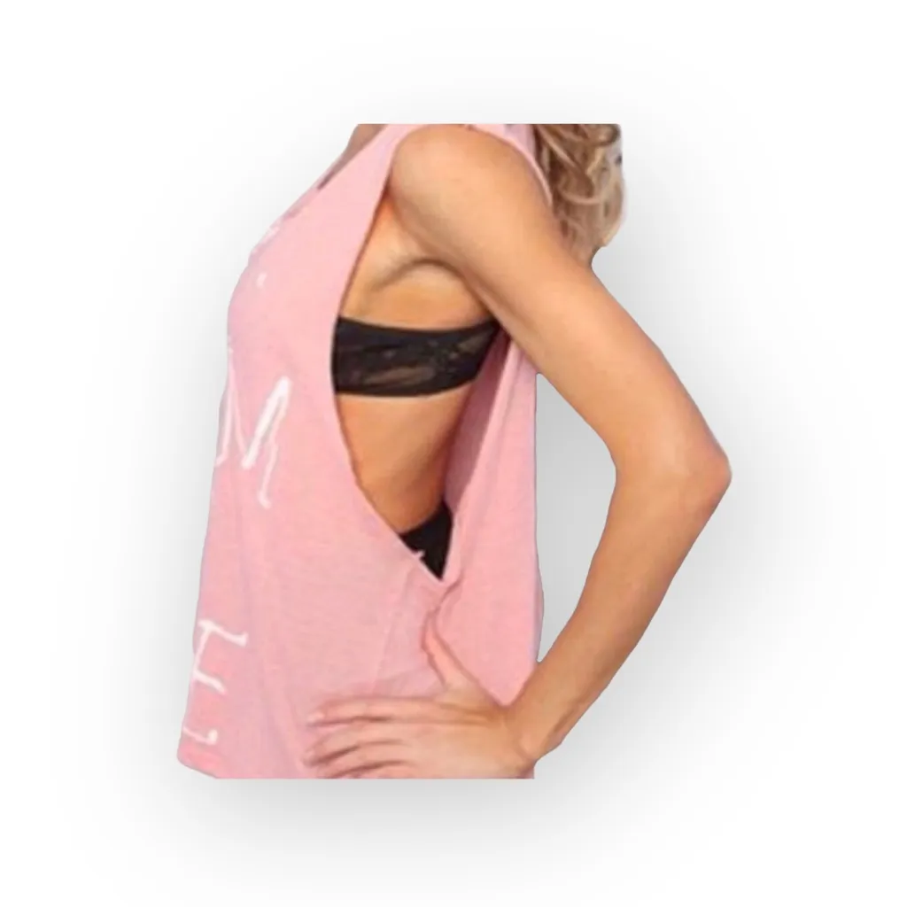 OG: Wildfox Couture ♕ Cowgirl 10 Cutoff Muscle Tee Tank Top ♕ Lilac Blush ♕ Med - Image 5