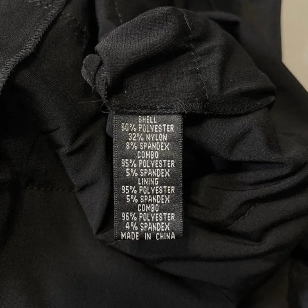 Adrianna Papell Black V-Neck Tiered Sheath Dress Party Cocktail 6 Small - Image 11