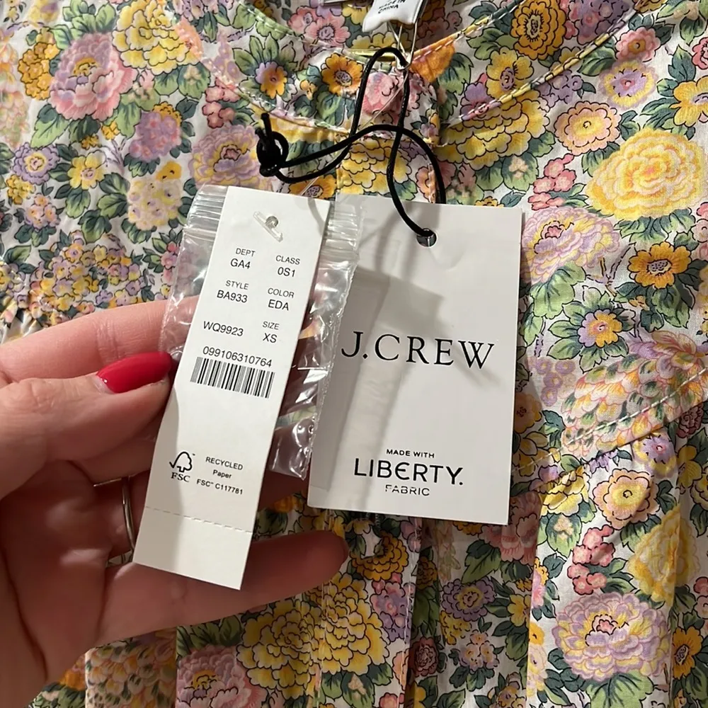 J.Crew Puff-Sleeve Shirtdress In Liberty Elysian Day Floral - Image 4