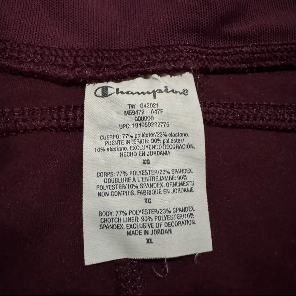 Champion Women’s Scult 7/8 Athletic Tights Leggings, Burgundy, Pockets - X-Large - Image 7