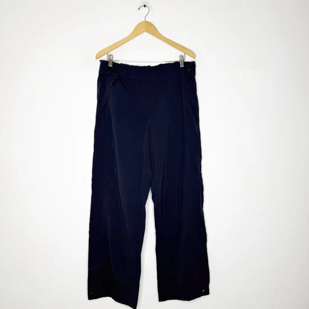Athleta Trekkie High Rise Parachute Pants Women’s 14 Navy - Image 4