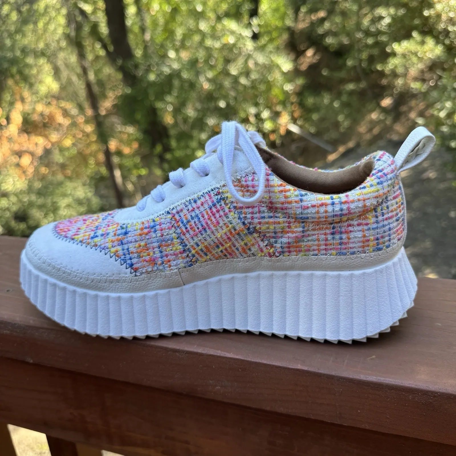 ZODIAC Women's‎ Cooper Sneakers Rainbow Fabric Womens Size 8.5 Shoes - Image 13