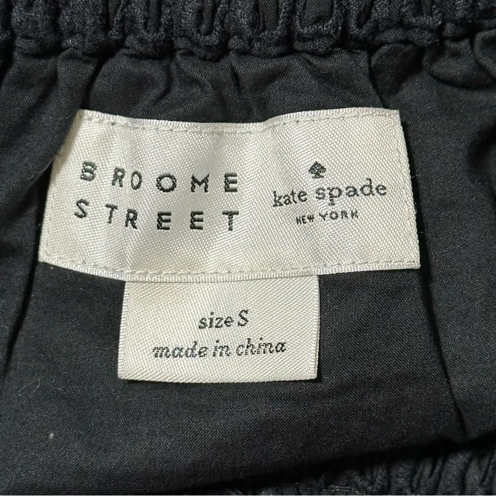 Kate Spade Broome Street Women’s S Black Windowpane Eyelet Pull On Mini Skirt - Image 3