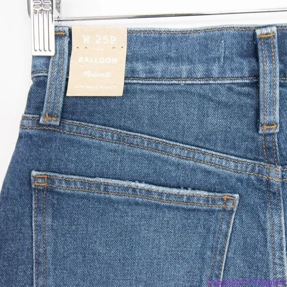 NEW Madewell Petite Balloon Jeans in‎ Ellisboro Wash, P25 - Image 14