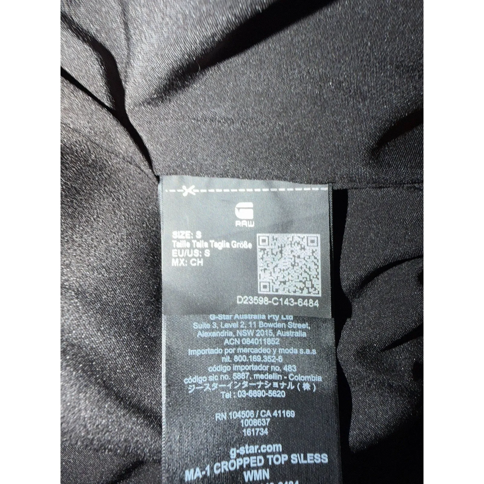 G-Star RAW MA-1 Sleeveless Cropped Puffer Tank Streetwear Techwear NWT Small - Image 11