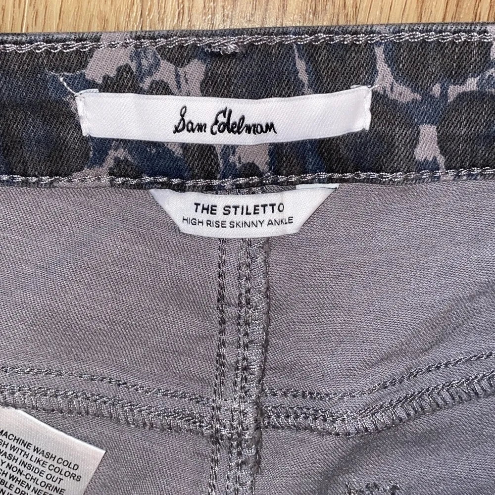 These Sam Edelman 30 Stiletto High Rise Skinny Jeans in sahara leopard - Image 4