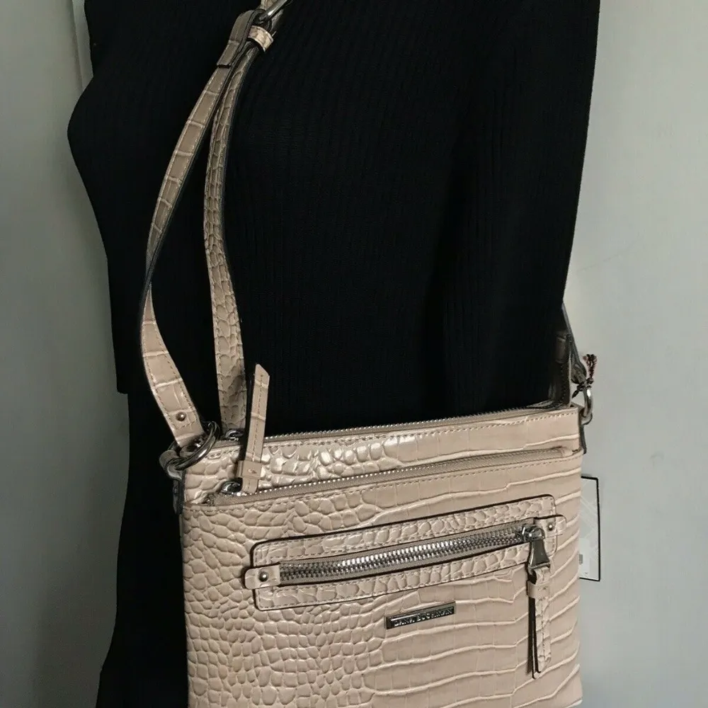 DANA BUCHMAN Beige Scale Print Shoulder Bag - Image 3