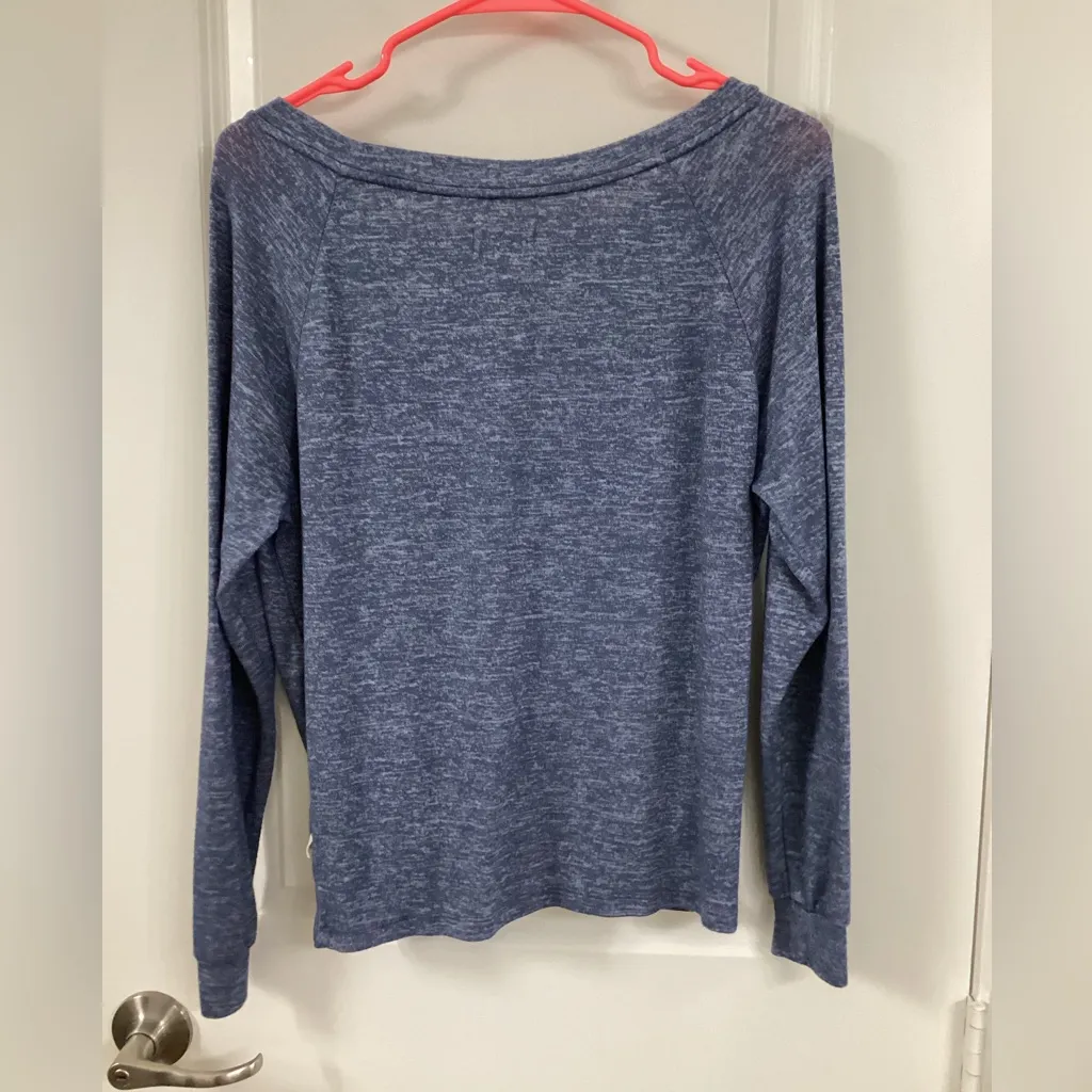 UGG Women's Heathered Blue Long Sleeve Top - Image 2