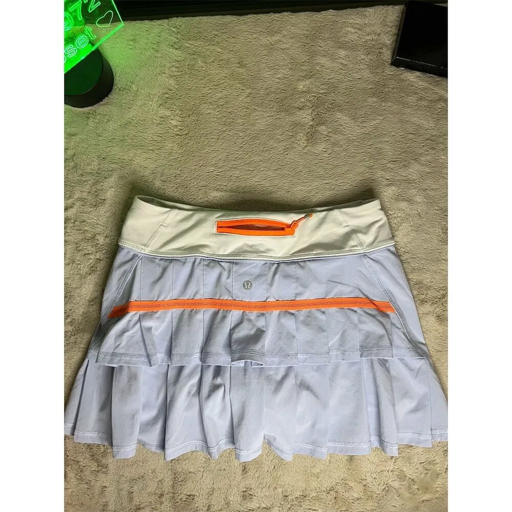 Lululemon Women's Pleated Tennis Skirt Size 4 Light Blue Short - Image 3