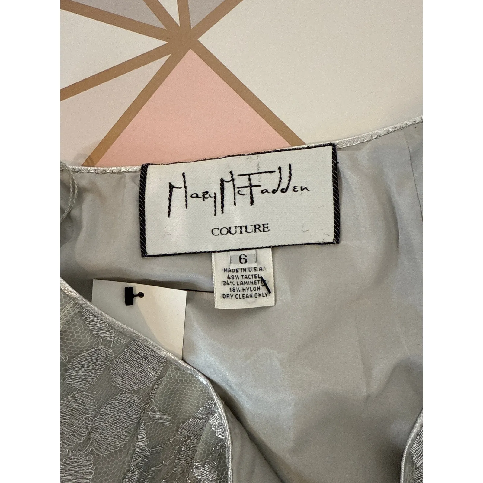 Vintage Mary McFadden Designers Couture Metallic Thread Beaded Set 2 - Image 10