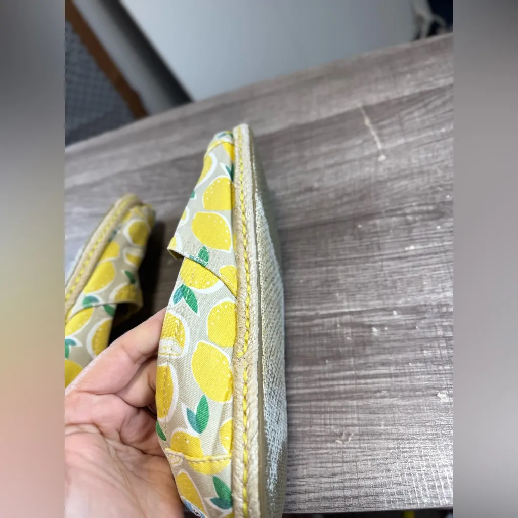 Toms 7.5 Lemon‎  slip on flats shoes espadrilles - Image 9