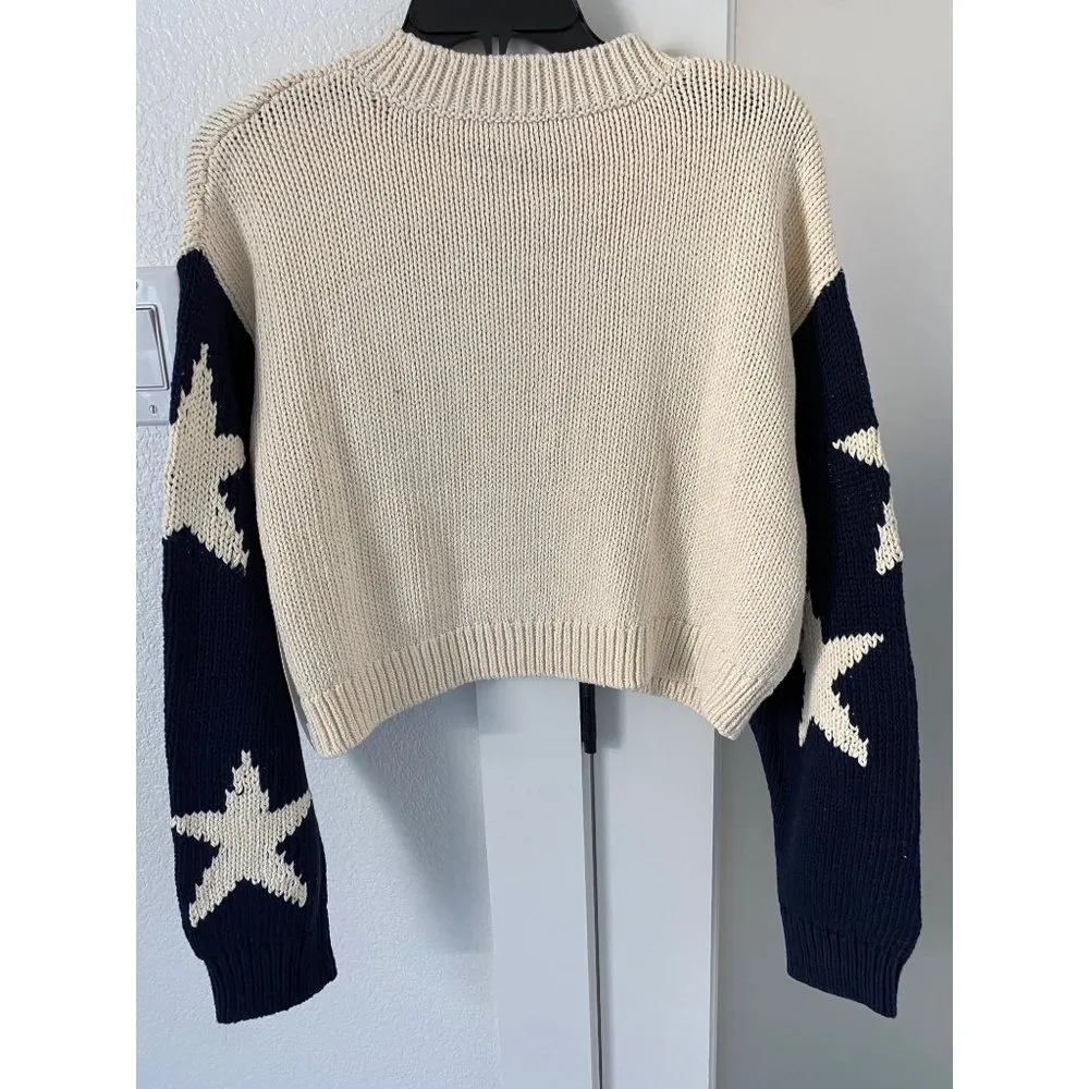 $450 NWT RE/DONE x POPEYE 50s IVORY CLASSIC CREWNECK SWEATER SZ SMALL - Image 7