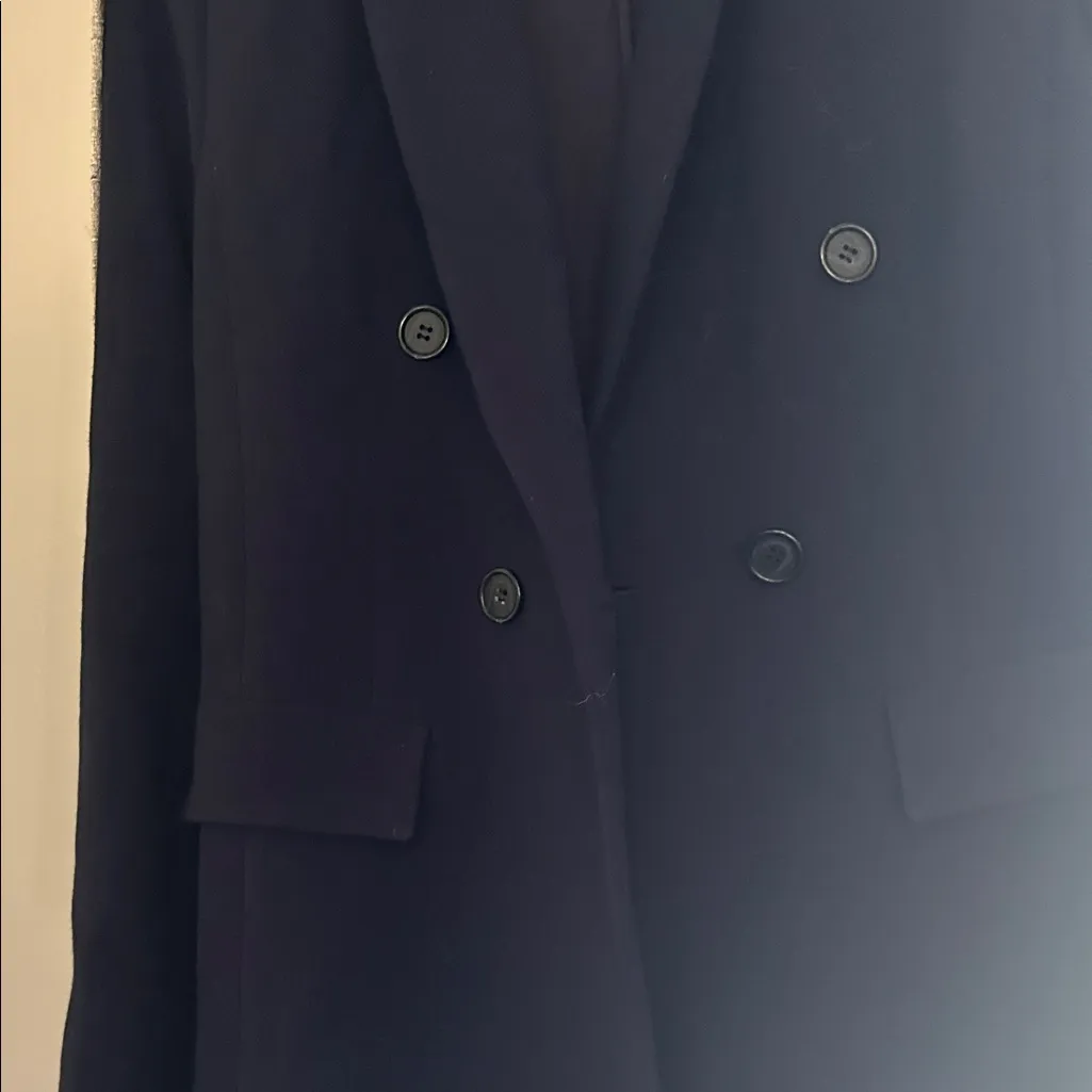 Halogen Women's Navy Double-Breasted Blazer - Image 4