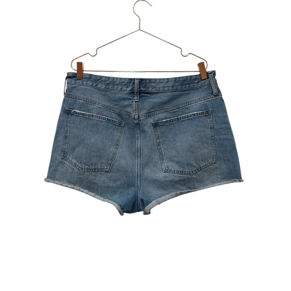 Madewell Relaxed Denim Shorts in Homecrest Wash Ripped Edition size 32 - Image 5