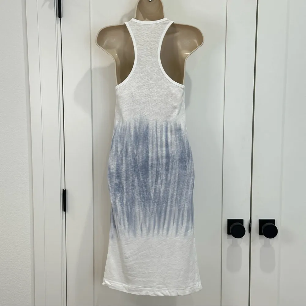 NWT Splendid Alessia Tie Dye Dress White Blue Small Bodycon Beach Resort Vacay - Image 4