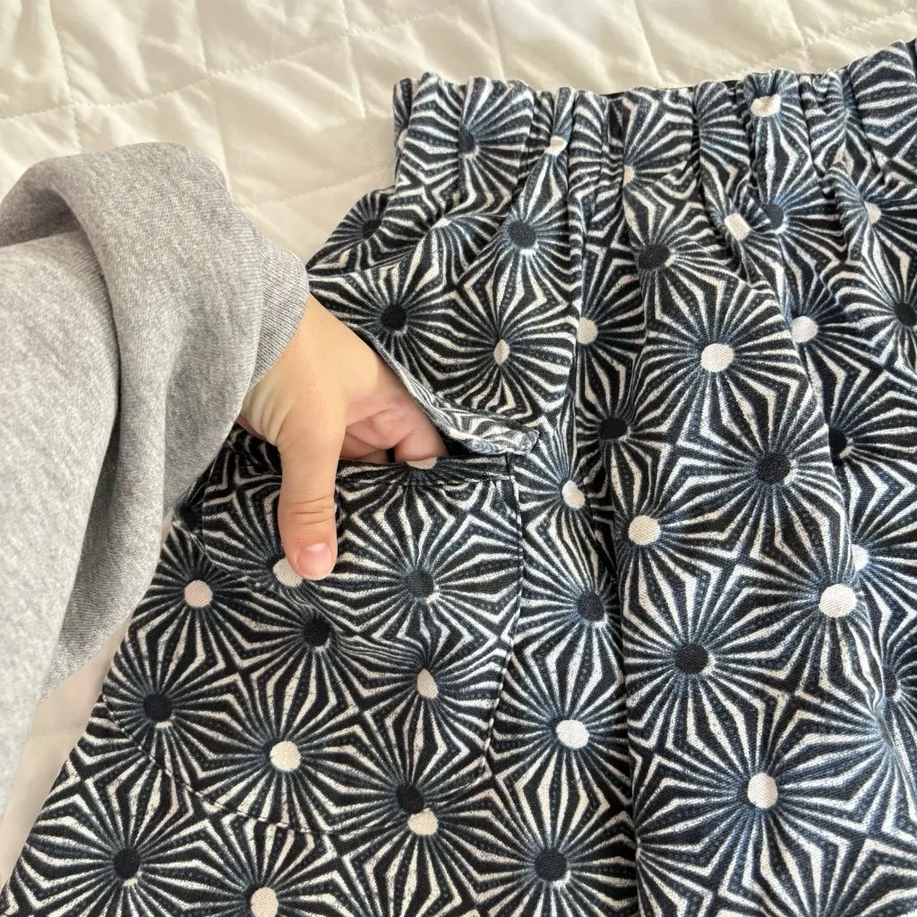 Free People Womens Size XS So Much Sun Celestial Skirt Pockets Black Cotton - Image 2