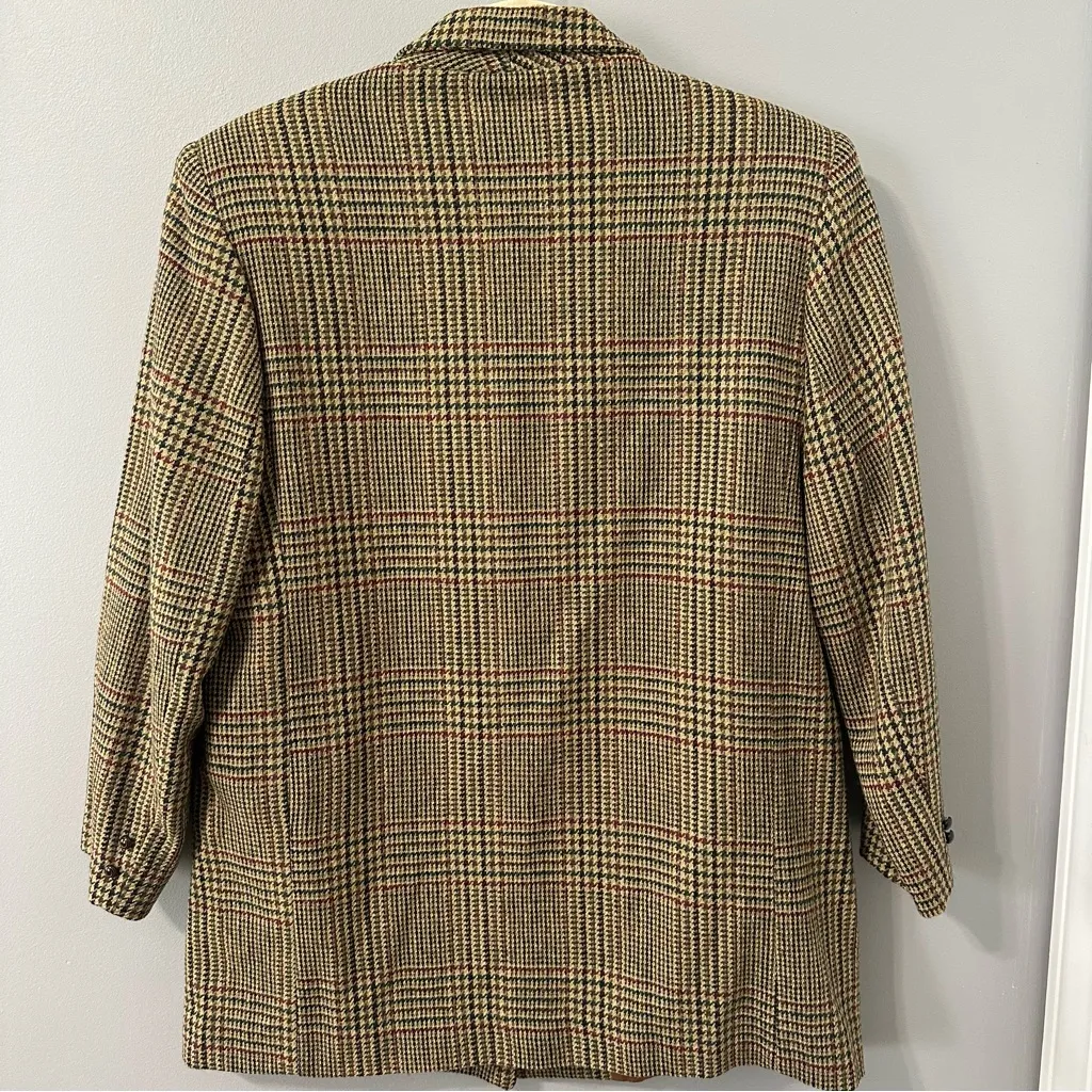 Vintage DUMAS Made in USA Houndstooth Blazer Jacket - Image 3