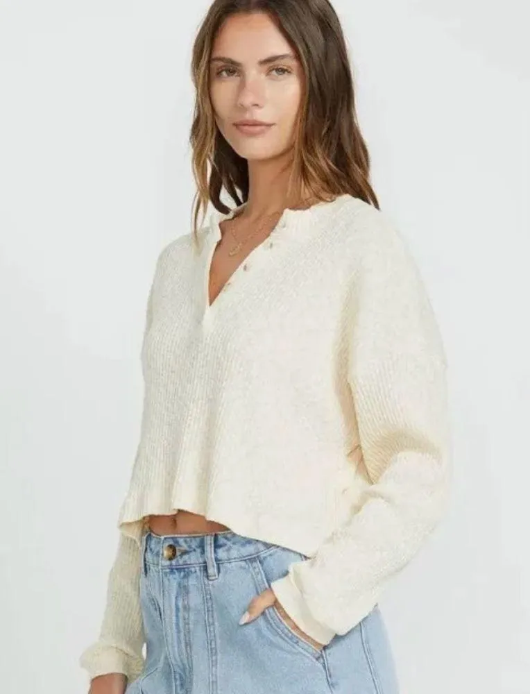 Billabong good catch long sleeve tee in whitecap - Image 2