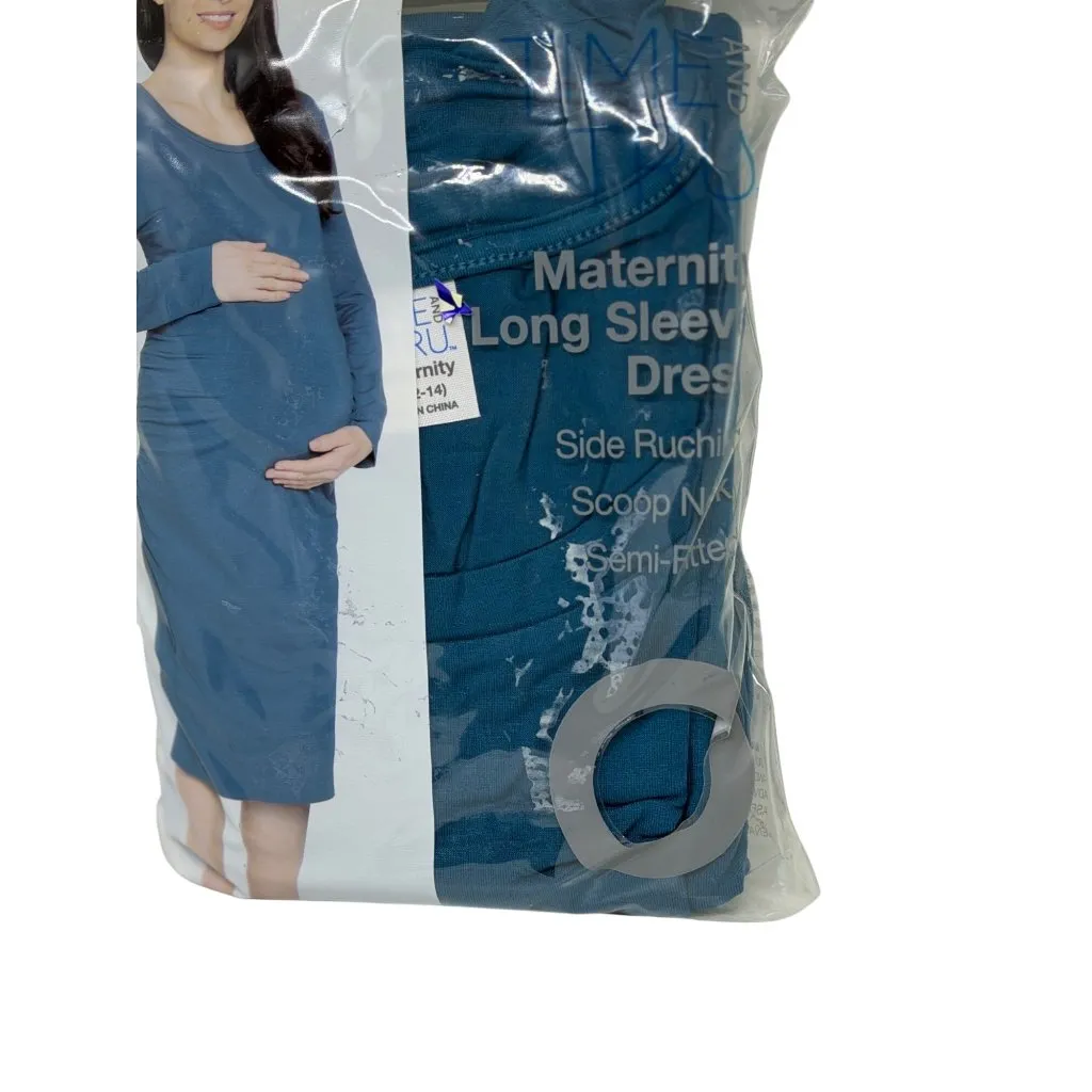 NEW Time and Tru Maternity LS Dress Large 12 - Image 3