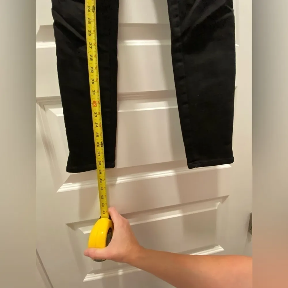 New Express Black Denim Jeggings Leggings High Rise Waisted Small 0 2 4 Long - Image 7