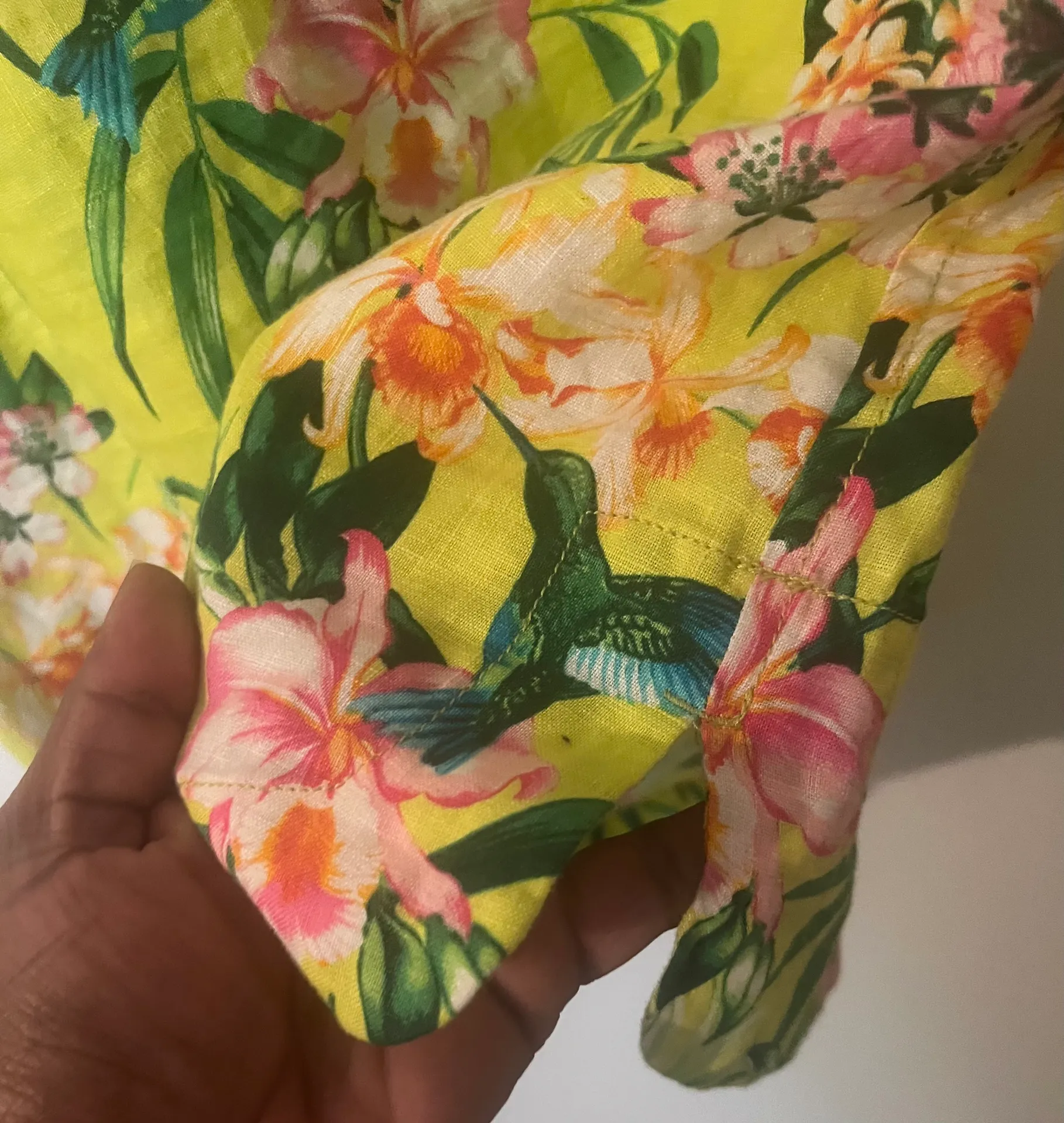 Tommy Bahama Women's Tropical Floral Linen A-Line Skirt Multicolor Size S - Image 4