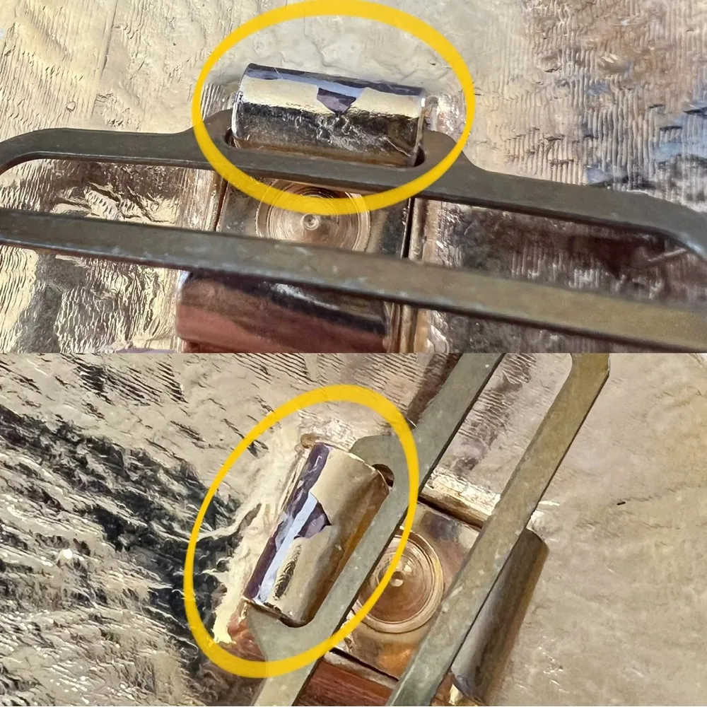 Vintage 80s 90s Swirly Enamel Gold Tone Oval Belt Buckle - Image 9