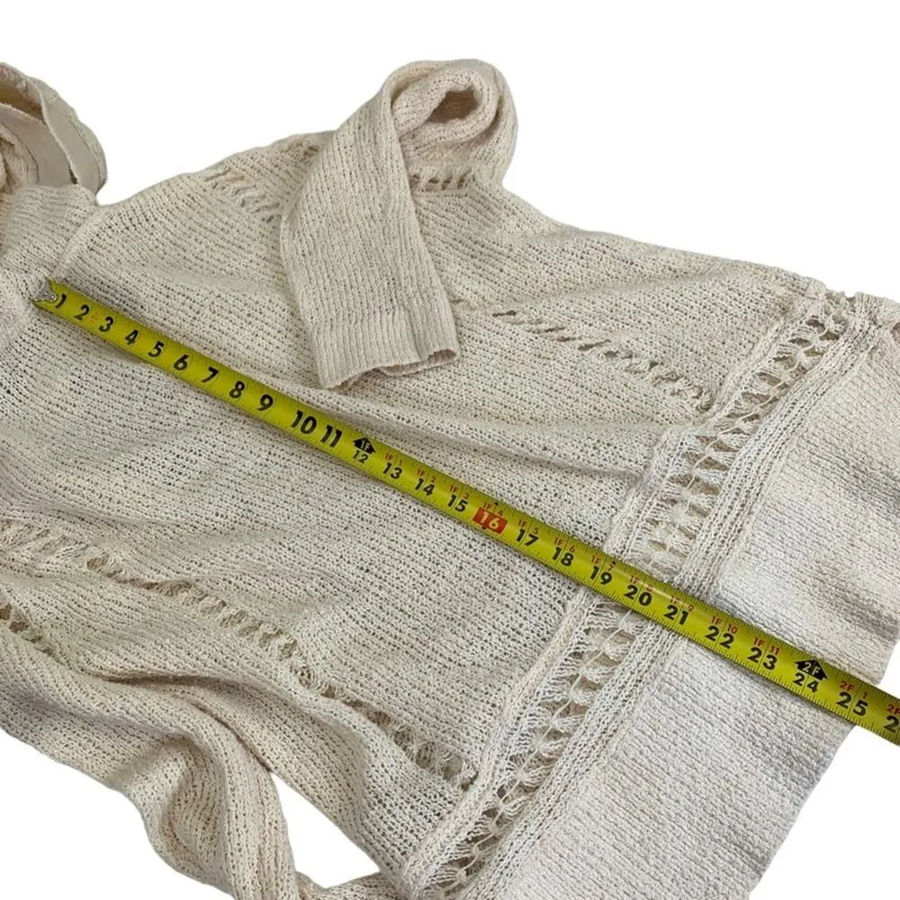 Scotch & Soda | XS | Maison Scotch Natural Loose Knit Lace-Up Hooded Sweater - Image 8