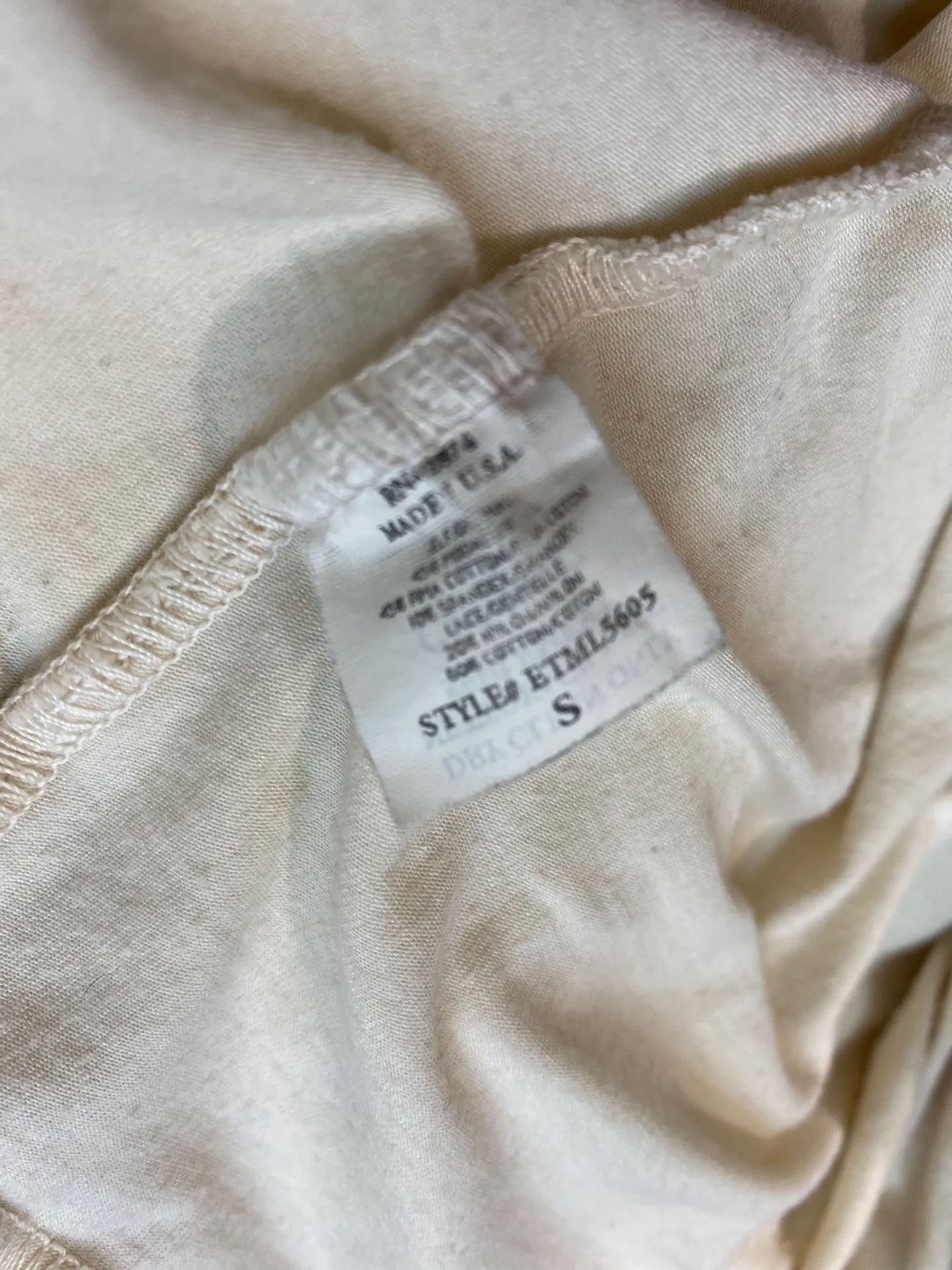 Cream  Lace Blouse S - Image 7