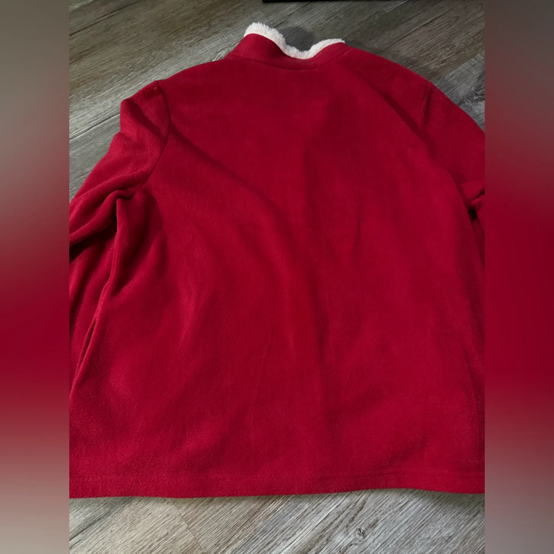 VTG Breckenridge Embroidered Snowman Snowflake Christmas Full Zip Fleece Sweater - Image 7