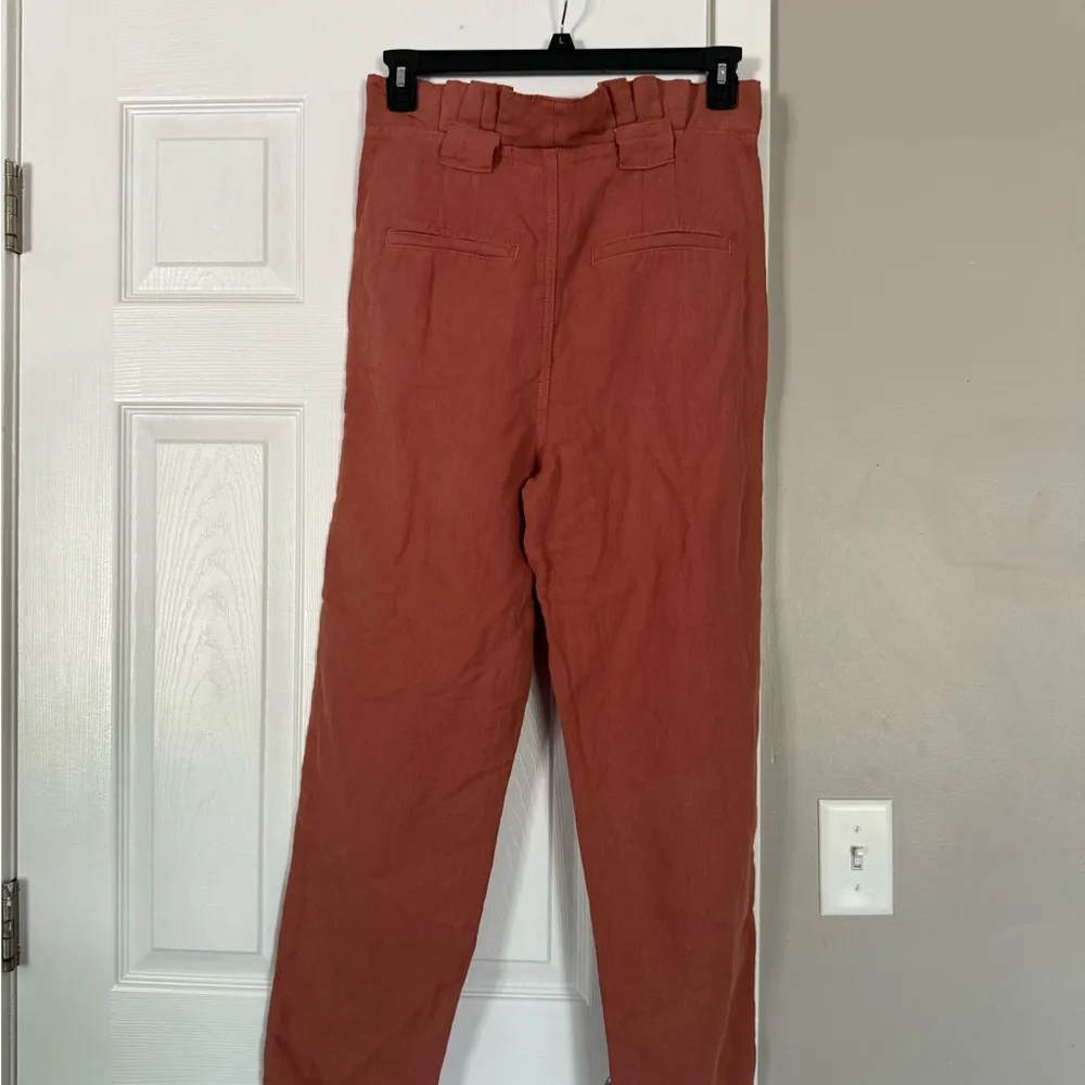 Veronica Beard Cotton Linen Blend Karter Pleated Pants Mocha NWT - Image 9
