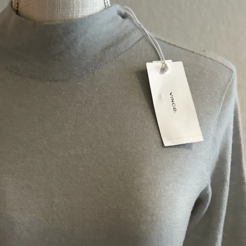 VINCE Wool Sweater Funnel Neck XXS NWT $245 - Image 7
