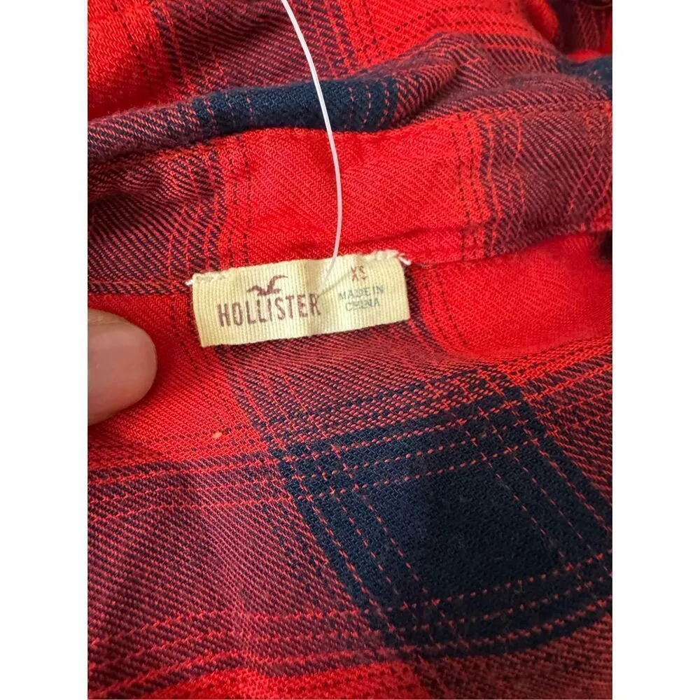 Hollister plaid blouse size XS - Image 7