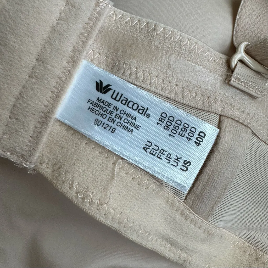 NWOT Wacoal Red Carpet Shaping Bodybriefer 40D Bodysuit 801219 Beige Convertible - Image 14