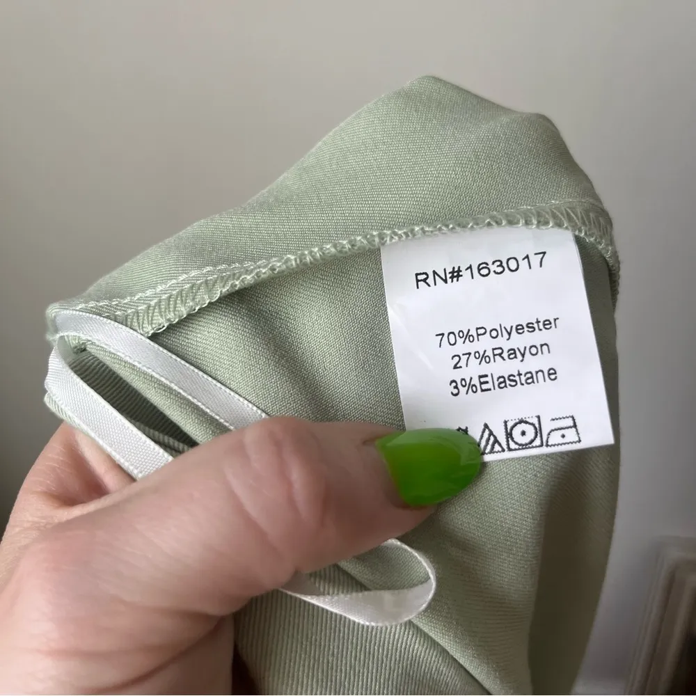 Curve Archer Straight Leg Green Trouser Pants Plus Size 20 - Image 8